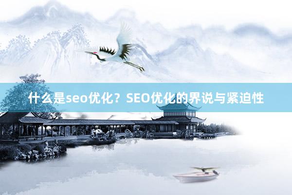 什么是seo优化?SEO优化的界说与紧迫性